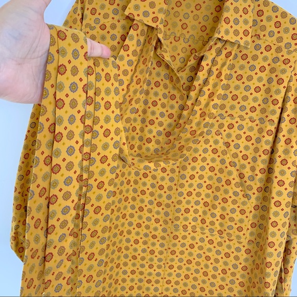 ESCADA Vintage Geometric Blouse with Ties - Sz. 36 - Picture 7 of 13